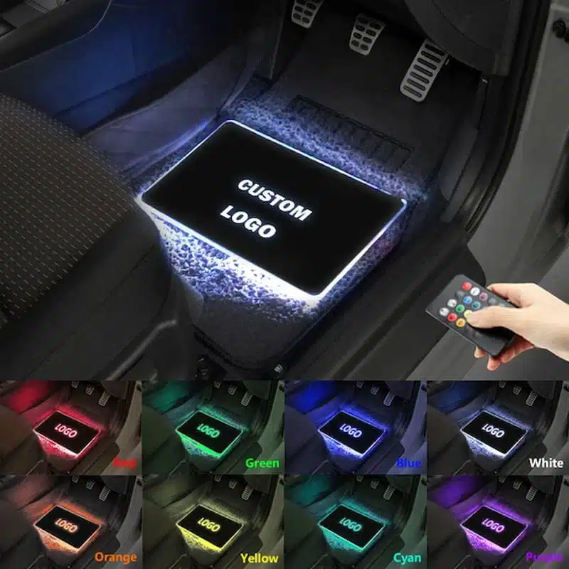 Custom LED Car Floor Mats with Remote Control - Image 2