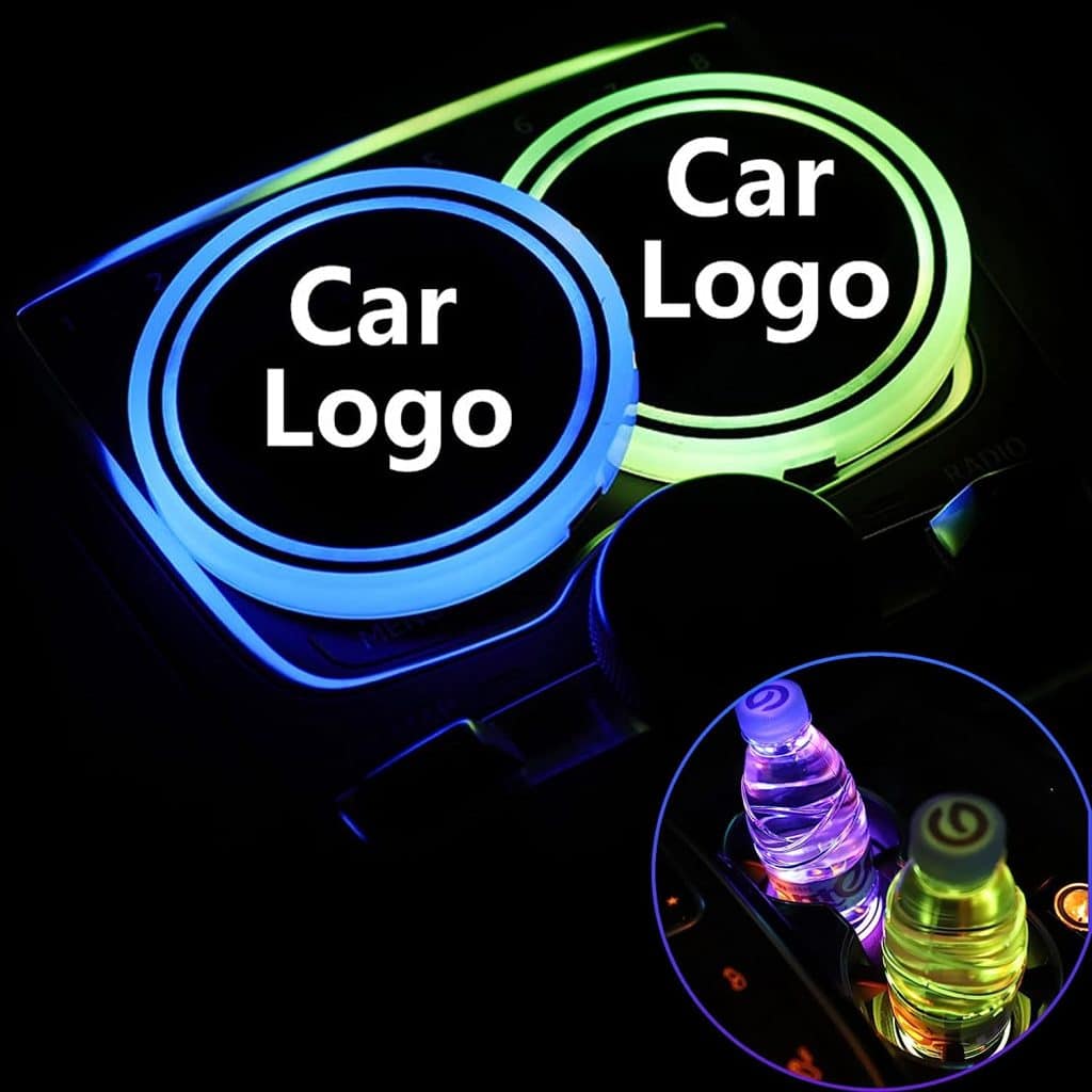 LED Custom LED Cup Holder Lights Anoauto