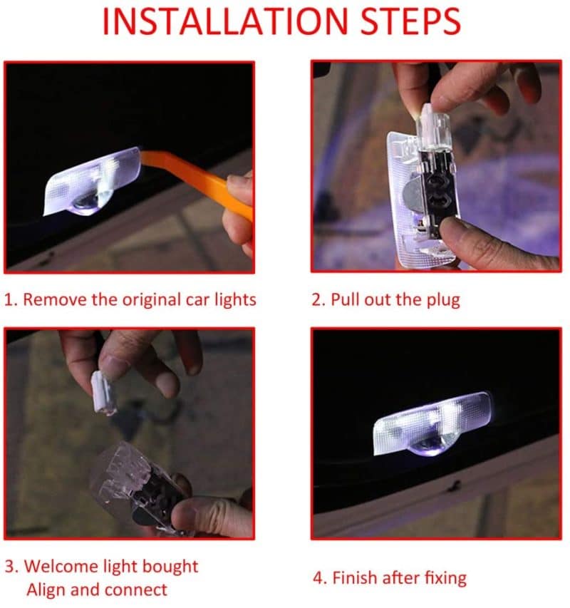 Lexus Door Lights Logo Installation