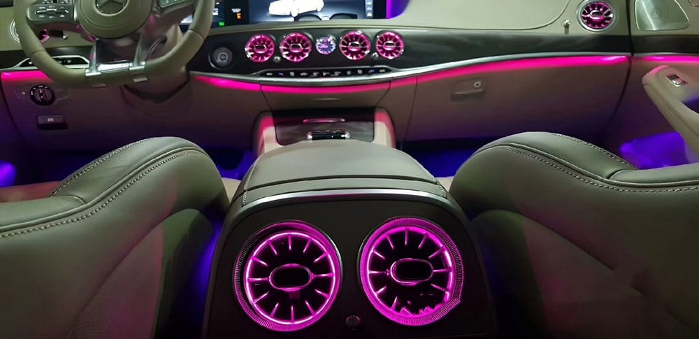 Mercedes Benz S Class W222 LED Air Vent Installation