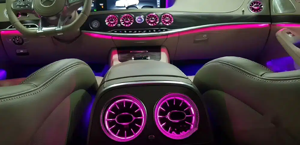 Mercedes Benz S Class W222 LED Air Vent Installation