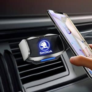 LED Skoda Phone Holder